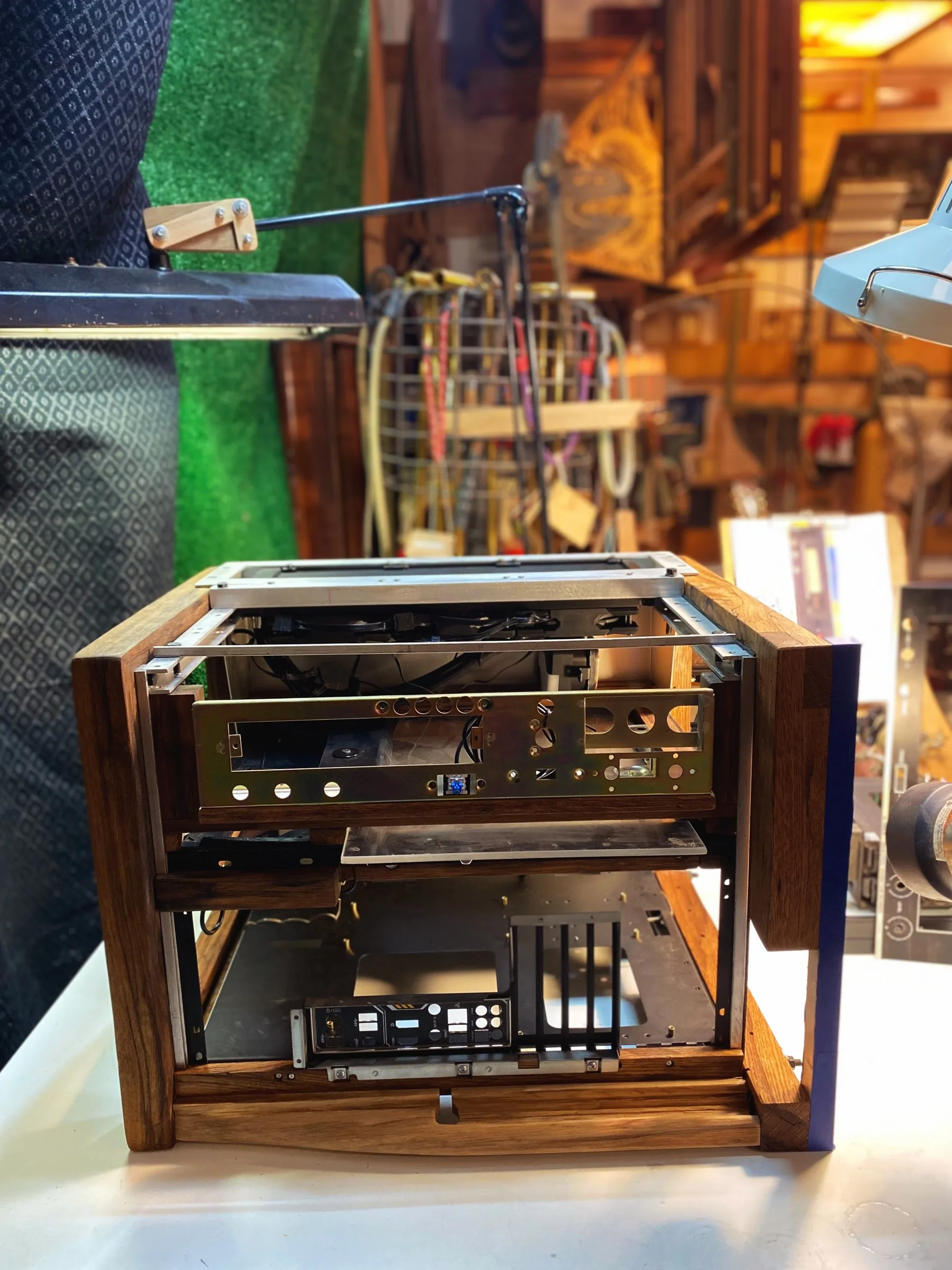 Custom desk computer case