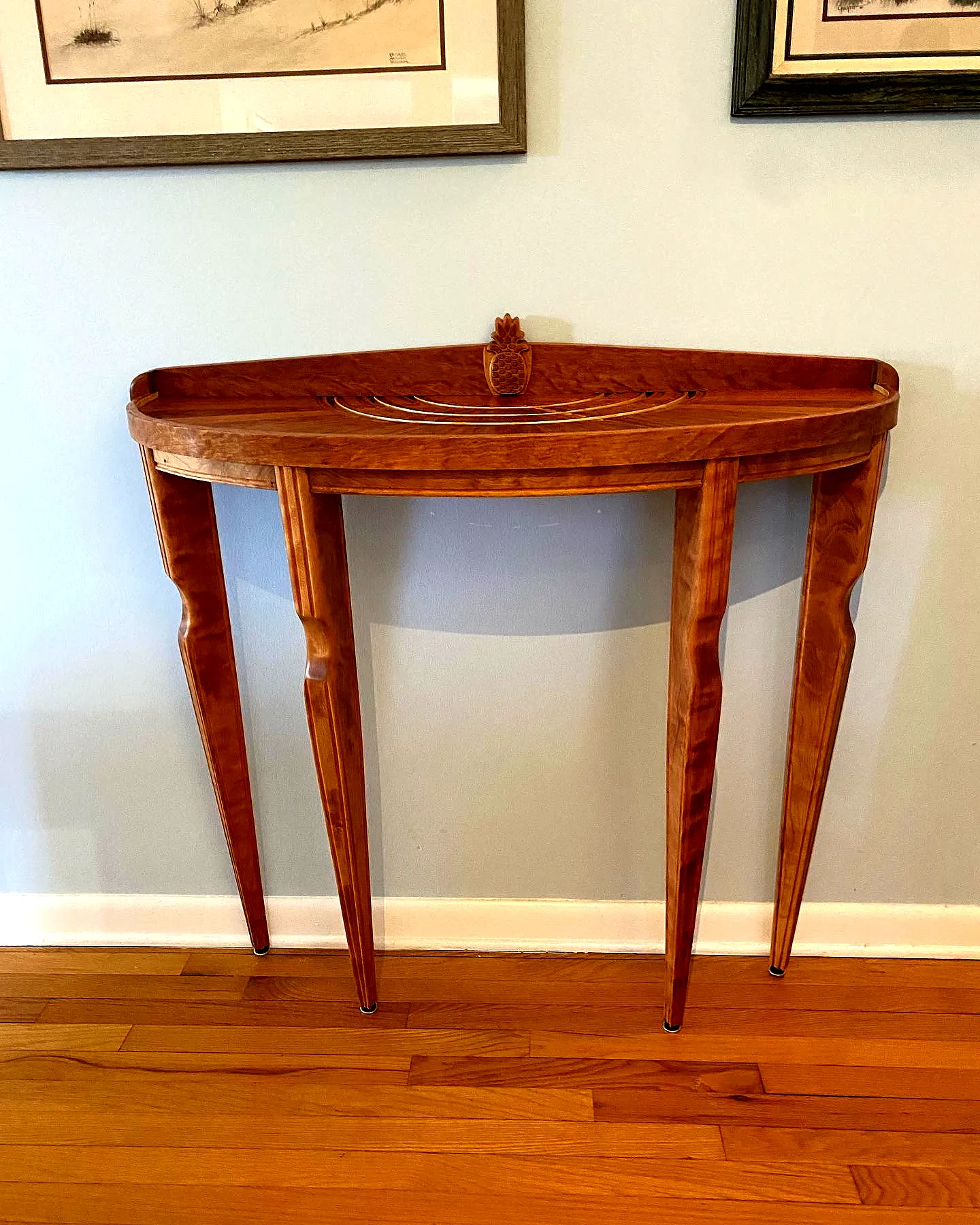 Cherry demilune with reeded gallery, Edina, Minnesota
