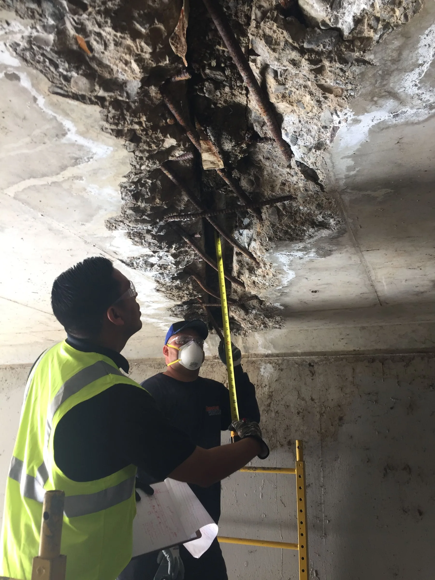 Evaluations of deteriorated concrete
