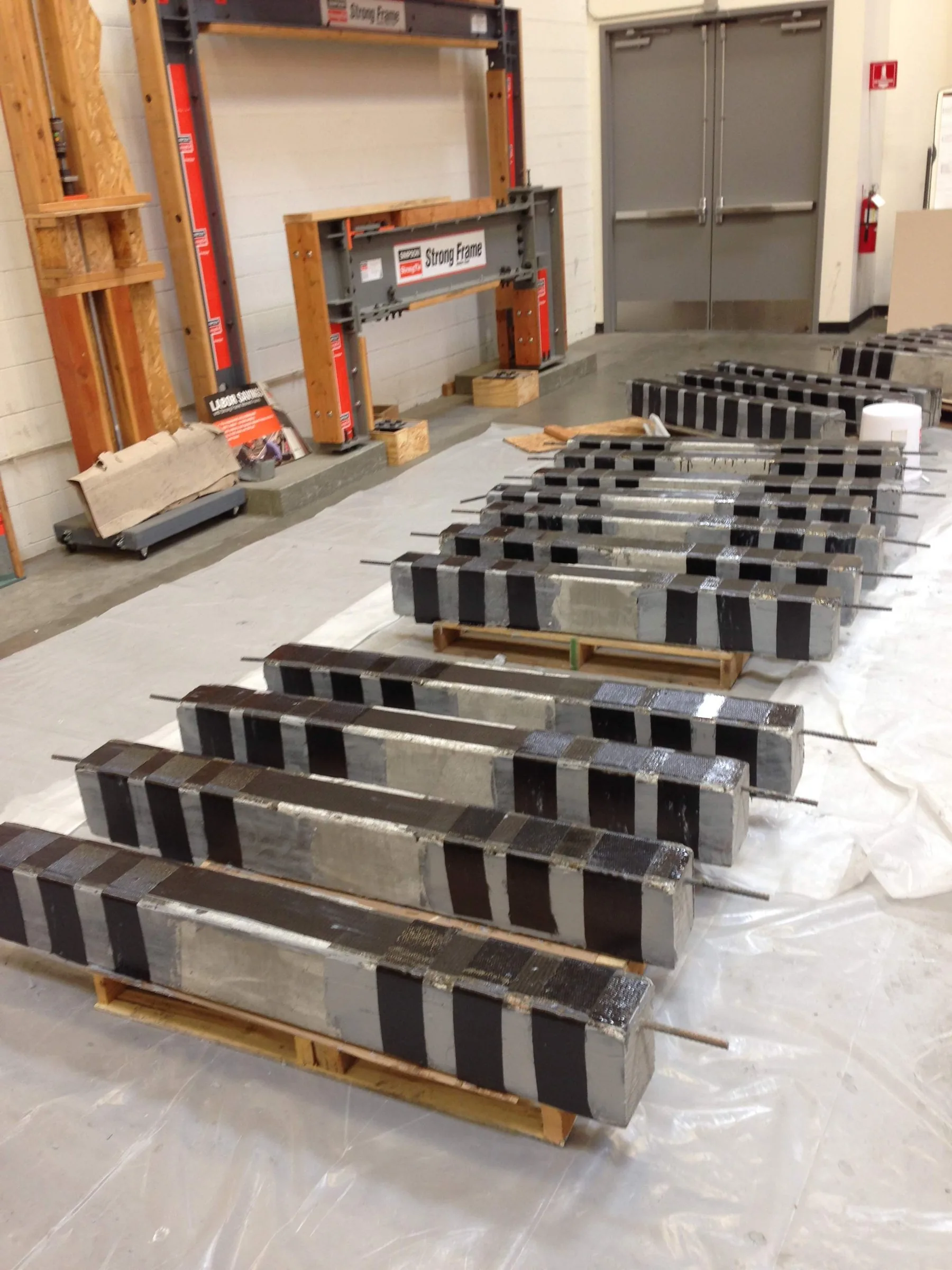 CFRP test beams