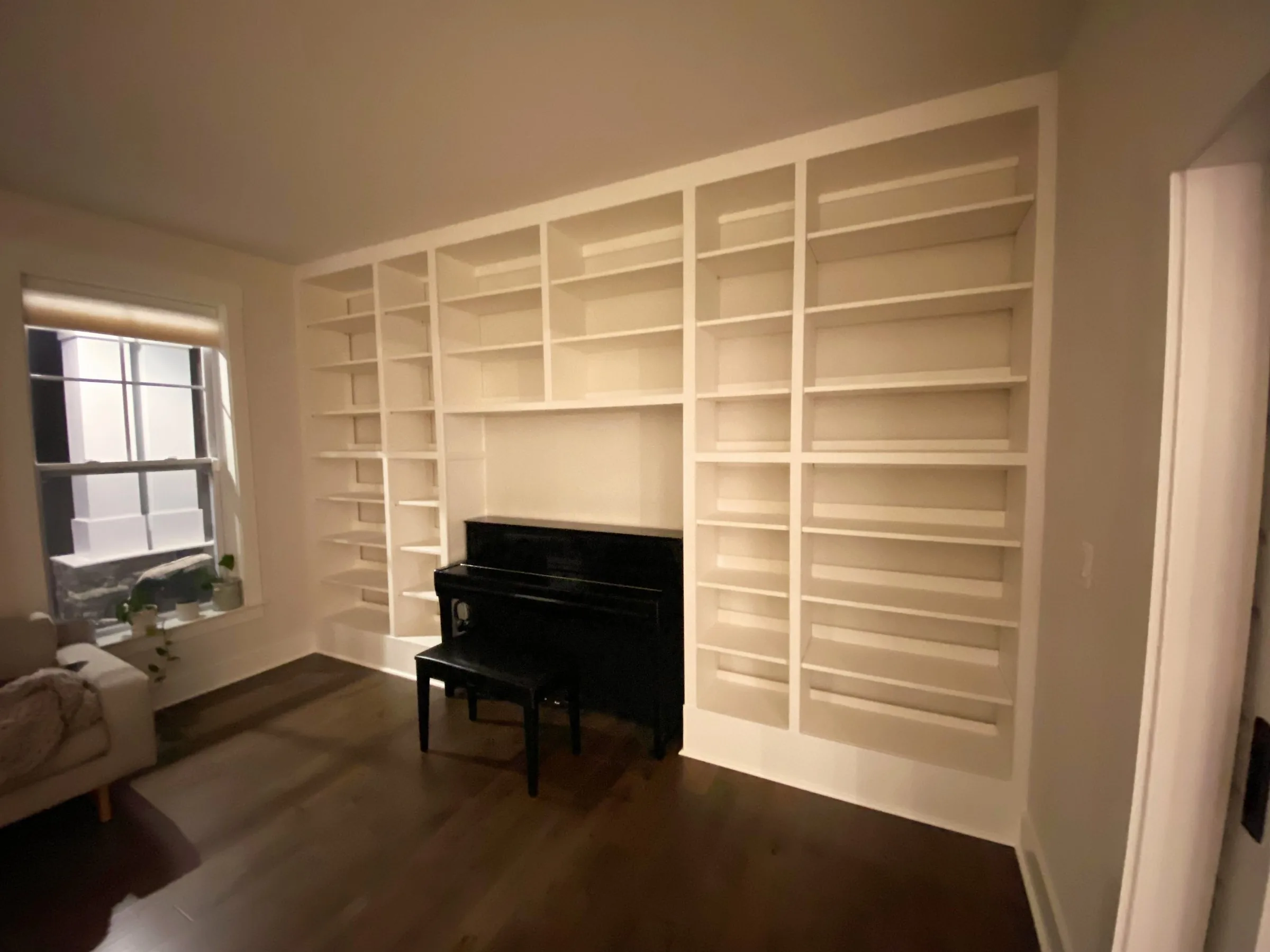 Piano room library