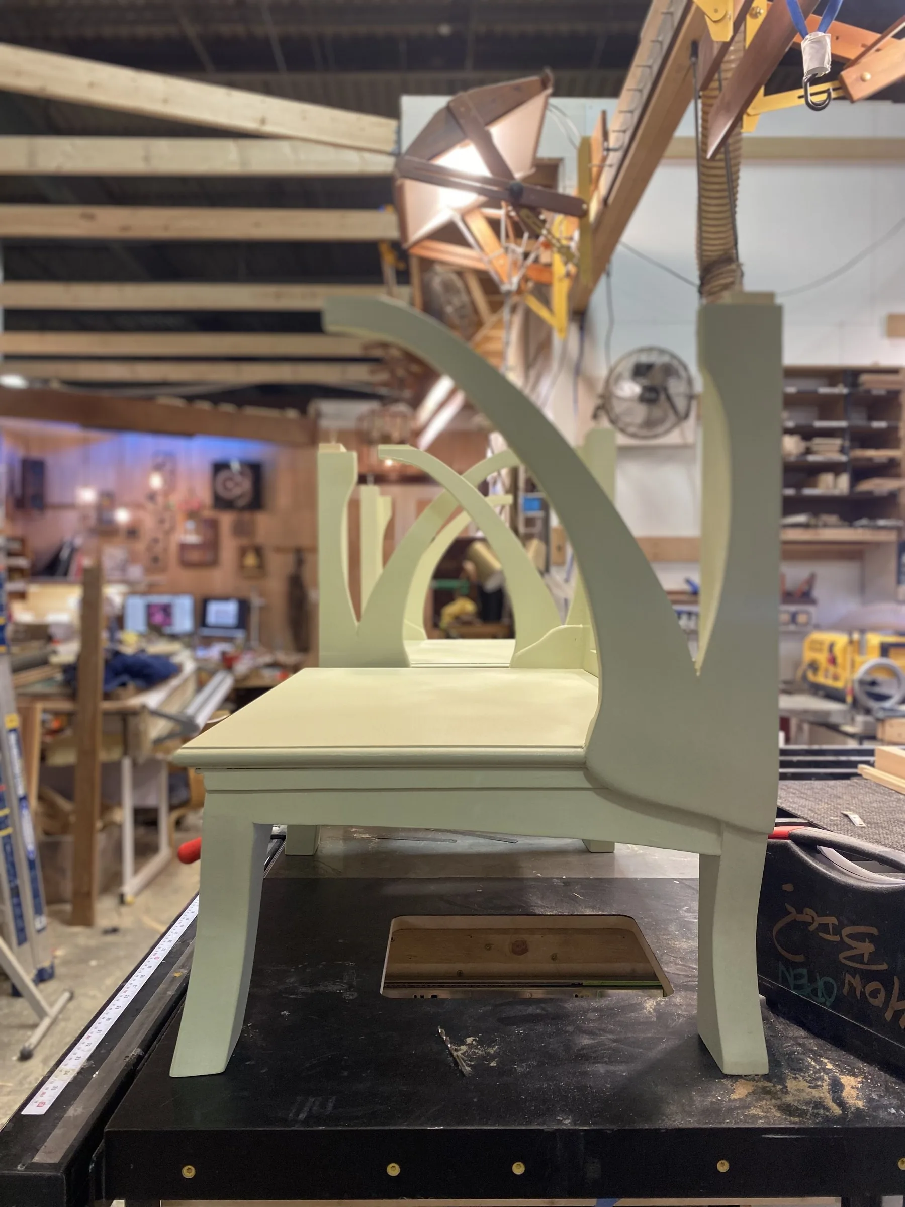 Trunk stand for a bedside table